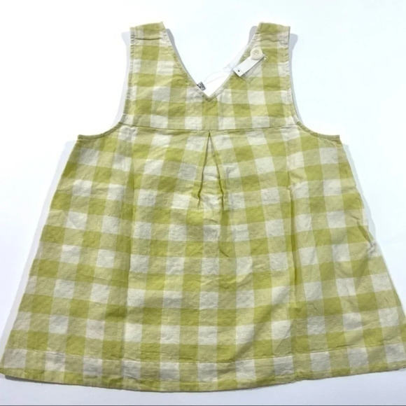 New Madewell Side Button Tank Top Gingham Check XS - Picture 4 of 9